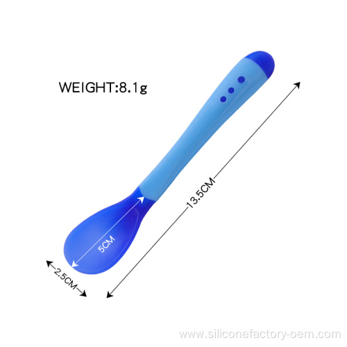 Silicone Baby Portable Silicone Baby Feeding Spoon